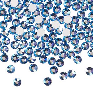 Flat back 1440pk blue violet AB foil back, Preciosa MAXIMA Czech crystal rhinestone 3.8-4mm chaton rose round SS16