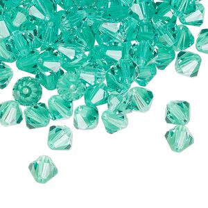 Bead 288pk Caribbean Sea, Preciosa Czech crystal 6mm bicone