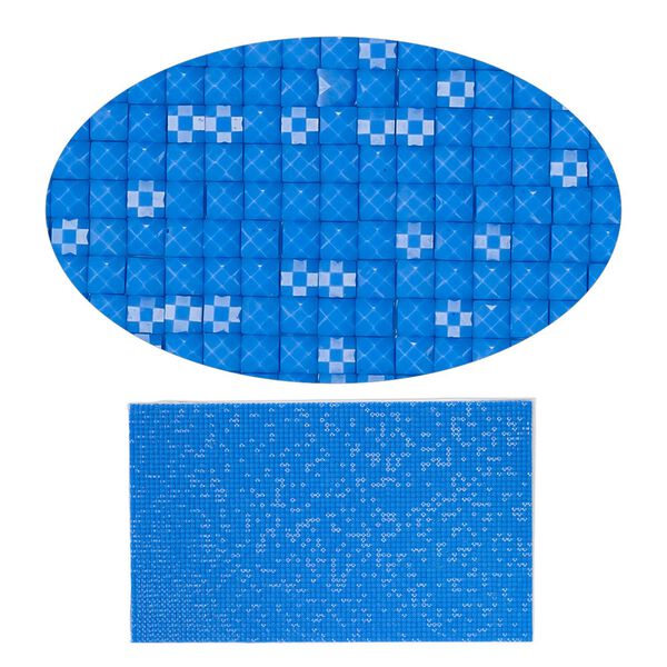 Adhesive sheet, My Style Deco Art™, peel-off, resin and glue, dark blue, 8 x 4.75-inch rectangle, 1.8mm thick. Sold individually. image number 0