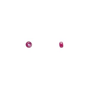 Ruby 1pkg1, hand-cut rondelle bead 3x1mm-4x2mm