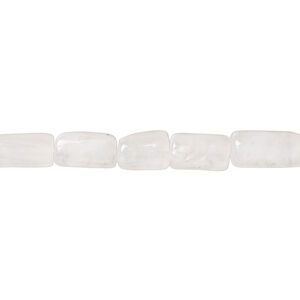 Rainbow moonstone 1pkg1, hand-cut round tube bead natural, 13 inch 5x5mm-14x6mm