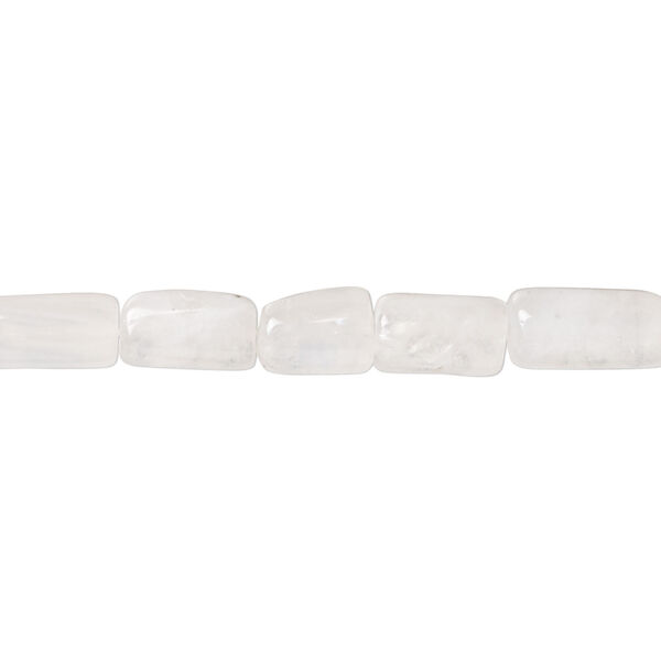Rainbow moonstone 1pkg1, hand-cut round tube bead natural, 13 inch 5x5mm-14x6mm image number 0