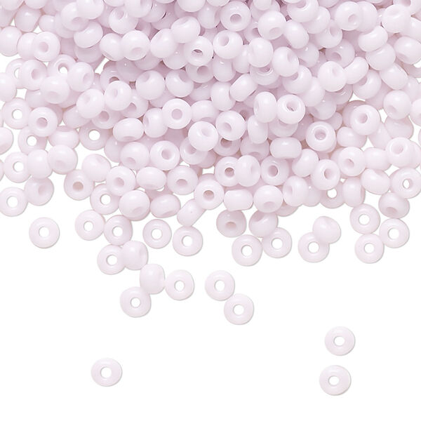Seed bead, Preciosa Ornela Czech glass, pkg/500g, #8 rocaille, opaque pink, (73420). image number 0
