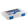 Organizer, Dot Box™, plastic, clear and blue, 11 x 7-1/2 x 1-1/2 inches. Sold individually. image number 2
