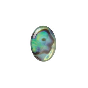 Cabochon, paua shell (coated), 18x13mm calibrated oval, Mohs hardness 3-1/2. Sold per pkg of 4.