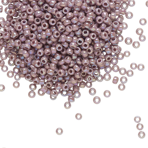 Seed bead, TOHO BEADS®, glass, pkg/250g, #11 round, opaque rainbow lavender (TR-11-412). image number 0