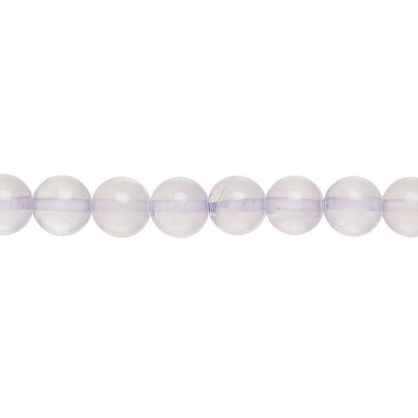 Quartz crystal / amethyst 1pkg1, round bead 15 inch 5-7mm image number 0