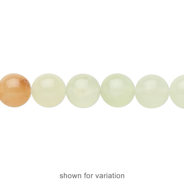 Multi-gemstone / glass 1pkg1, round bead 15.5-16 inch 8mm image number 2