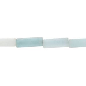 Amazonite 1pkg1, square tube bead natural 15.5-16 inch 13x4mm
