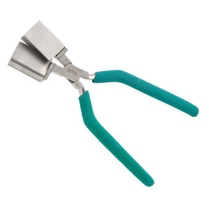 Pliers, Wubbers&reg; Designer Mandrel, pkg/1, teardrop, steel and rubber, green, 7 inches.