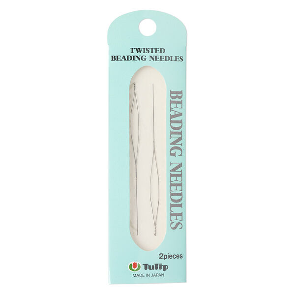 Needle, Tulip, twisted, steel, 0.2mm needle width, 2-3/4 inches. Sold per pkg of 2. image number 0