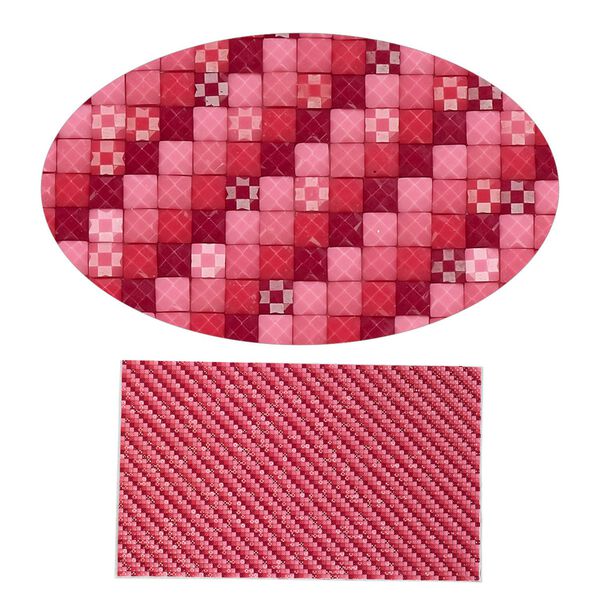 Adhesive sheet, My Style Deco Art™, peel-off, resin and glue, pink ombre, 8 x 4-3/4 inch rectangle, 1.8mm thick. Sold individually. image number 0