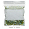 Bag, Tite-Lip™, plastic, clear and white, 3-inch top zip with block. Sold per pkg of 100. image number 0