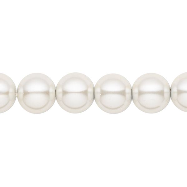 Hemalyke™ 1pkg1, pearlescent round bead 15.5-16 inch 10mm image number 0