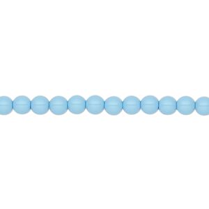 Pearl 600pk aqua blue, Preciosa Czech crystal 4mm round