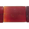 Bead 1pkg1 glass, translucent red, 35x24mm-36x25mm flat rectangle, 15 inches. image number 0
