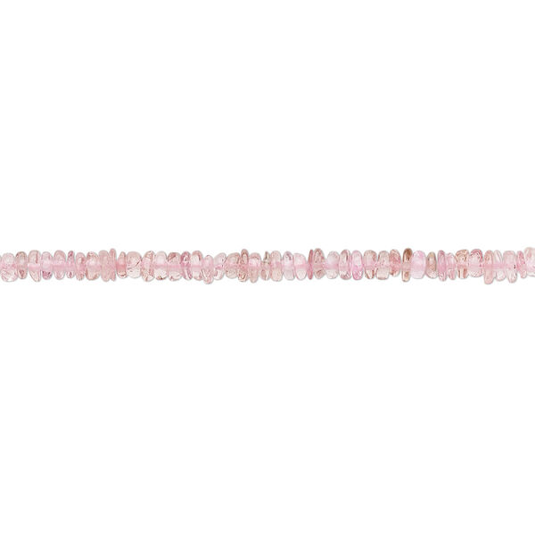 Pink tourmaline 1pkg1, hand-cut rondelle bead natural 12 inch 2x1mm-3x2mm image number 0