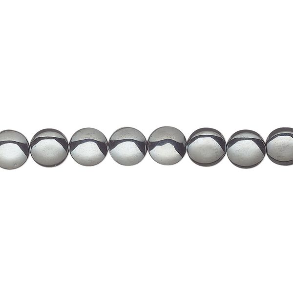 Hemalyke™ 1pkg1, flat round bead 15.5-16 inch 6mm image number 0