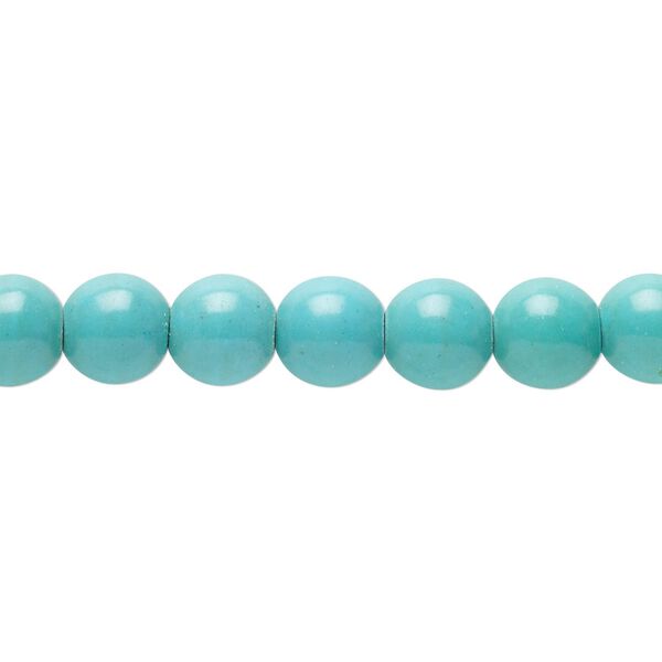Magnesite 1pkg1, round bead 15 inch 7-8mm image number 0