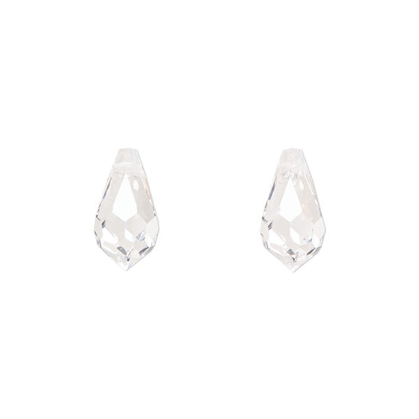 Briolette 144pk crystal, Preciosa Czech crystal 13x6.5mm pendant drop image number 0