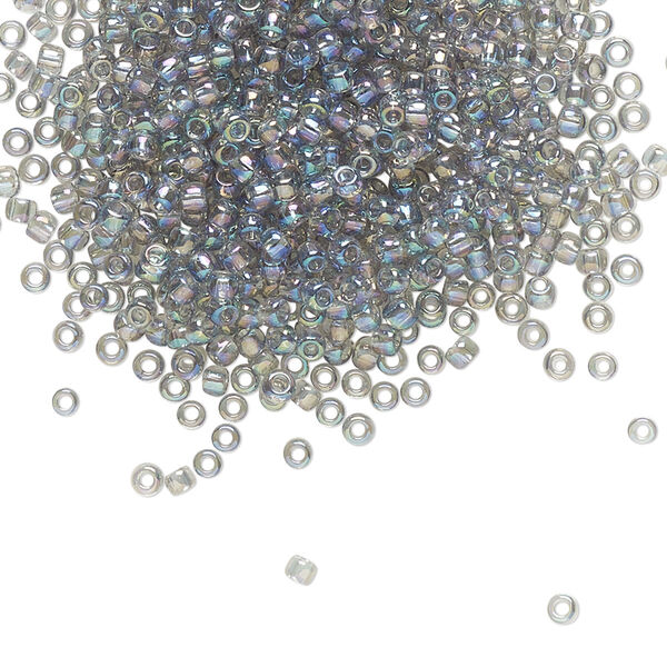 Seed bead, TOHO BEADS®, glass, pkg/250g, #11 round, translucent rainbow black diamond (TR-11-176). image number 0
