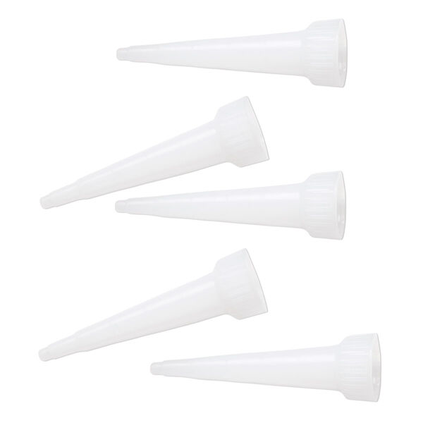 Nozzle, plastic, 2-1/2 inches, for use with E6000® Jewelry and Craft Adhesive 3.7-ounce tube. Sold per pkg of 5. image number 0
