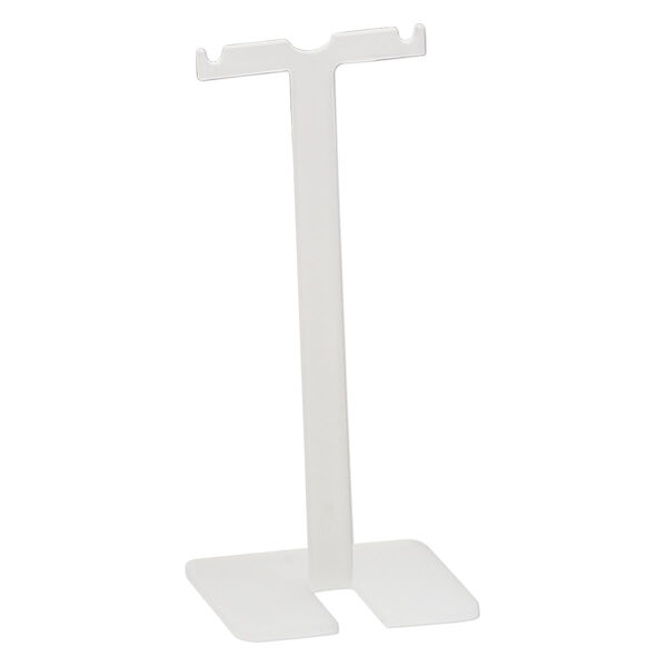 Display, earring, acrylic, frosted clear, 3-1/2 x 1-1/2 inch fern. Sold per pkg of 4. image number 0