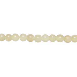 Sea green new "jade" / olive new "jade" 1pkg1, round bead natural, 15.5-16 inch 4mm