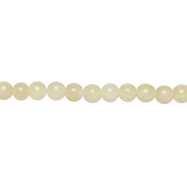 Sea green new "jade" / olive new "jade" 1pkg1, round bead natural, 15.5-16 inch 4mm image number 0