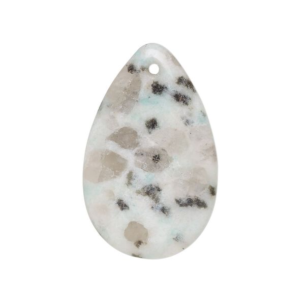 Sesame jasper 1pkg1, hand-cut teardrop focal natural 31x20mm image number 0