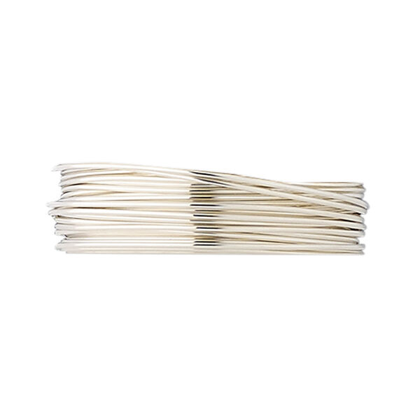 Wire, fine silver, half-hard, round, 22 gauge. Sold per 25-foot spool. image number 0