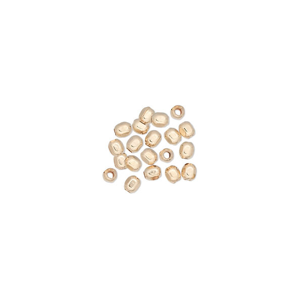 Bead, 12Kt gold-filled, 2.5mm faceted round. Sold per pkg of 20. image number 0