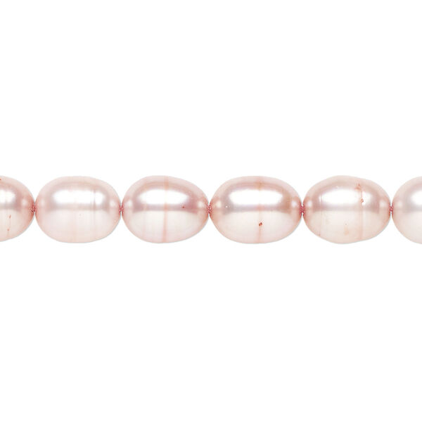 Freshwater pearl 1pkg1, rice C grade, 15 inch 6-7mm mauve cultured image number 0