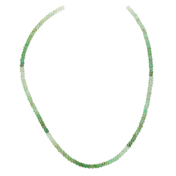 Bead, chrysoprase (natural), shaded light to dark, 4x3mm hand-cut faceted rondelle, B- grade, Mohs hardness 6-1/2 to 7. Sold per 16-inch strand. image number 0