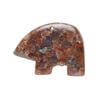 Red sesame jasper 1pkg1, half-drilled Zuni-style bear focal natural, 28x20mm-33x25mm image number 0