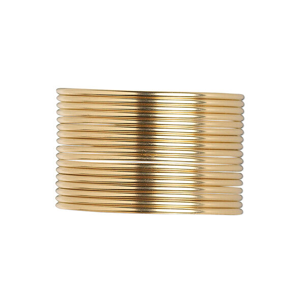 Wire, 12Kt gold-filled, dead-soft, round, 18 gauge. Sold per pkg of 5 feet. image number 0