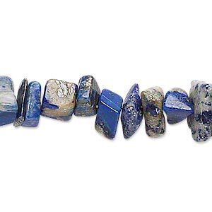 Lapis lazuli 1pkg1, chip bead natural 15 inch large