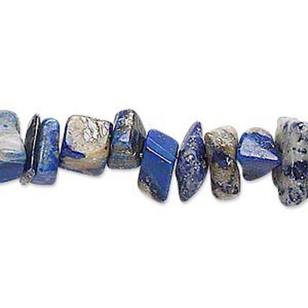 Lapis lazuli 1pkg1, chip bead natural 15 inch large image number 0