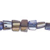 Mother-of-pearl shell 1pkg1, triangle tube bead 15 inch cornflower blue 7x6mm-12x9mm image number 0