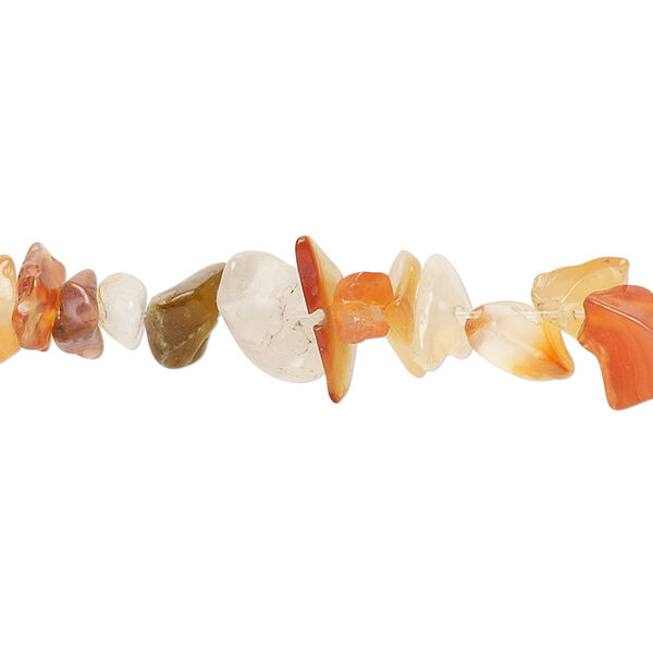 Bead, red agate (natural / dyed / heated), small chip, Mohs hardness 6-1/2 to 7. Sold per 15" to 16" strand. image number 0