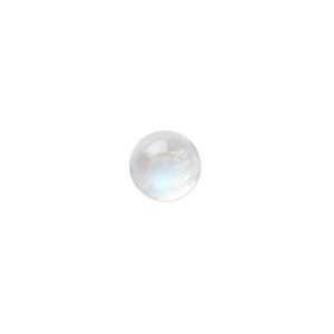 Rainbow moonstone 1pkg1, hand-cut calibrated round cab natural 8mm