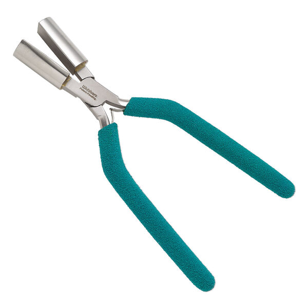 Pliers, Wubbers® Designer Mandrel, pkg/1, jumbo half-round mandrel, steel and rubber, 7 inches. image number 0