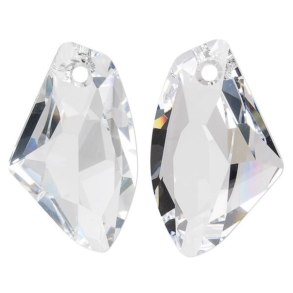 Focal 6pk crystal, Swarovski® 39x24mm pendant galactic vertical 6656 image number 0