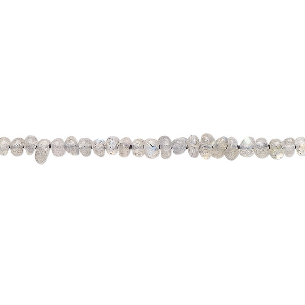Labradorite 1pkg1, pebble bead natural C+ grade, 13 inch mini image number 0