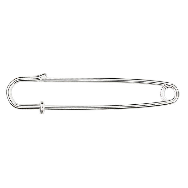 Kilt pin, silver-plated steel, 2 inches. Sold per pkg of 100. image number 0