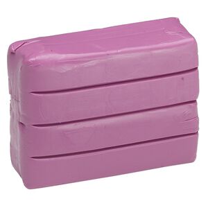 Polymer clay, Sculpey® PREMO, mauve. Sold per 2-ounce bar.