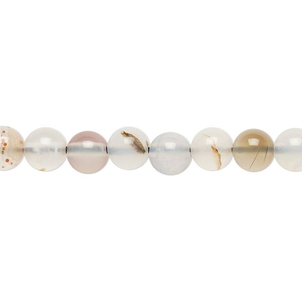 Madagascar multi-agate 1pkg1, round bead natural 15.5-16 inch 6mm image number 0