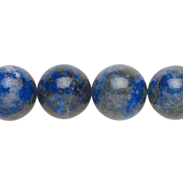 Lapis lazuli 1pkg1, round bead natural 8 inch 14mm image number 0