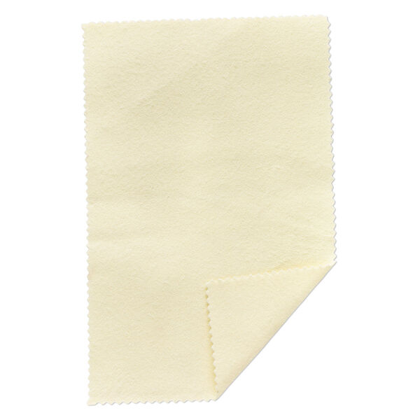 Polishing cloth, Sunshine®, light yellow, 7-3/4 x 5-inch rectangle. Sold individually. image number 0
