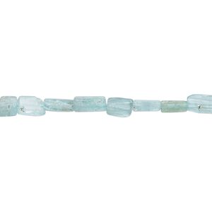 Apatite 1pkg1, hand-cut flat rectangle bead natural 13 inch 4x3mm-7x4mm